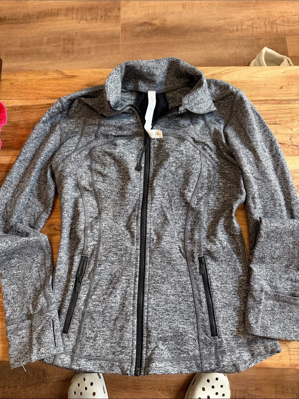Gray lululemon Full-Zip Women's Bomber Jacket - Sleek Everyday Layer